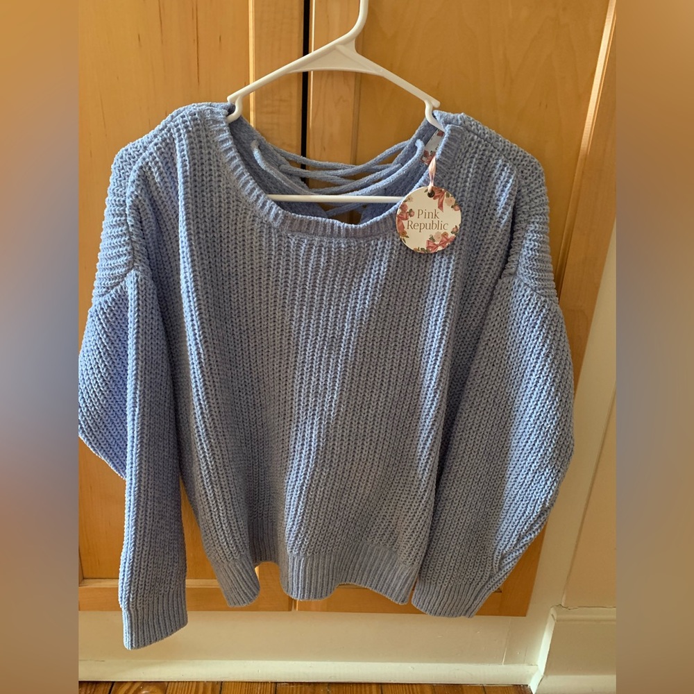 Pink Republic (Juniors) Blue Sweater Size Small